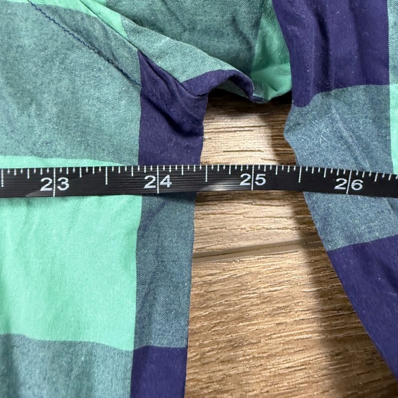 Untuckit Men's Bonardo Button Down Buffalo Plaid Shirt Blue/Green Sz XXL Casual - Picture 7 of 10